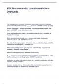 FF2 Test exam with complete solutions 2024&lowbar;2025