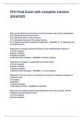 FF2 Final Exam with complete solution 2024&lowbar;2025