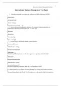 International Business Management Test Bank