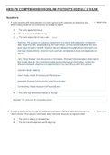 HESI PN COMPREHENSIVE ONLINE PATIENTS MODULE 2 EXAM REVIEW&comma;WALLACE COLLEGE