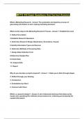 MKTG 442 Exam Questions And Correct Answers