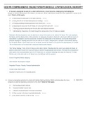 &Tab;HESI PN COMPREHENSIVE ONLINE PATIENTS MODULE 5 EXAM REVIEW&comma;WALLACE COLLEGE