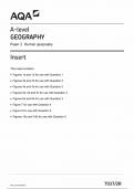 AQA A-LEVEL GEOGRAPHY INSERT 2024 &lpar;7037&sol;2R&rpar; Paper 2&semi;Human geography