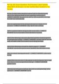 Peri Op 101 Exam Questions And Answers Latest Update 2024-2025 All Answers Correct Verified Best Graded A&plus; For Success