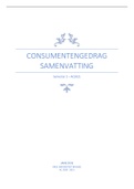 Samenvatting consumentengedrag slides en boek (Malaika Brengman)
