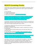 HESI PN Gerontology Practice&sol;Q&A With Rationales&lpar;Latest 2022&sol;2023&rpar;
