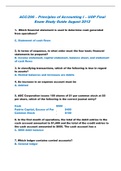 University of Phoenix ACC 290(Principles of Accounting I – UOP Final Exam Study Guide August 2012 1.)
