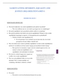 Samenvatting Diversity&comma; Equality and Justice &lpar;DEJ&rpar; - Hoorcolleges 1 tot en met 10 - Politicologie Universiteit van Amsterdam &lpar;UvA&rpar;
