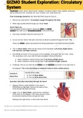 Exam (elaborations) GIZMO Circulatory System 