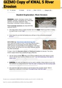 Exam (elaborations) GIZMO Copy Of KWAL 5 River Erosion 