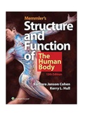 Memmlers Structure and Function of the Human Body 12th Edition Cohen Test bank ISBN: 9781284242553