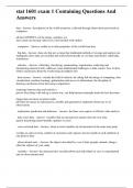 1601 Test Guides with Questions and Answers 