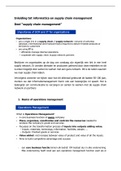 Notities van de hoorcolleges "Inleiding tot informatica en supply chain management"