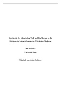 3 Vorlesungen: Einführung in die Religion des Islam, Geschichte des Islam und Islam in der Moderne