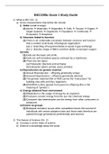 St. Petersburg College BSC 1005CBSC1005c Exam 1 Study Guide.