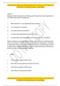 Test Bank For Leadership Roles and Management Functions in Nursing 10th Edition By Bessie L&period; Marquis&semi; Carol Huston 9781975139216 Chapter 1-25 Complete Guide &period;