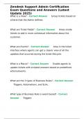 Zendesk Support Admin Certification Exam Questions and Answers &lpar;Latest Update 2025&rpar;