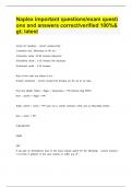 Naplex important questions&sol;exam questions and answers correct&sol;verified 100&percnt;> latest