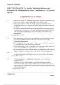 SOLUTION MANUAL For Applied Statistics in Business and Economics 7th Edition by David Doane - All Chapters &lpar; 1-15 &rpar; Latest 2024 A&plus;