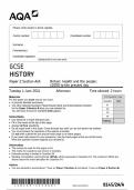 AQA GCSE HISTORY Paper 2 Section A&sol;A 8145-2A-A-QP-History-G-4Jun24