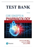 TEST BANK FOR CORE CONCEPTS IN PHARMACOLOGY, 5TH EDITION BY LELAND NORMAN HOLLAND, MICHAEL P. ADAMS, JEANINE BRICE, ISBN-13:9780134446974