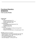 Functional Genetics: FULL COURSE GUIDE