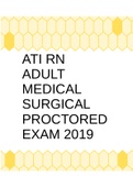 ATI RN ADULT MEDICAL SURGICAL PROCTORED EXAM 2019