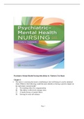 TEST BANK Psychiatric-Mental Health Nursing 8th edition by VIDEBECK