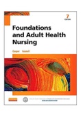Foundations And Adult Health Nursing 7th Edition Cooper Test Bank