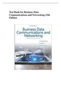 Test Bank for Business Data Communications and Networking 13th Edition.