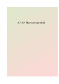 ATI RN Pharmacology (8.0)