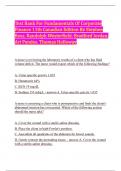 Test Bank For Fundamentals Of Corporate Finance 11th Canadian Edition By Stephen Ross&comma; Randolph Westerfield&comma; Bradford Jordan&comma; Ari Pandes&comma; Thomas Holloway