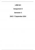 LRM1501 Assignment 3 Semester 2 DUE 17 September 2024
