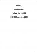 MTE1501 Assignment 4 &lpar;602580&rpar; DUE 20 September 2024