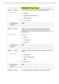NSG 6002 Final Exam - 100&percnt; Correct Questions & Answers