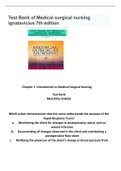Test Bank of Medical surgical nursing ignatavicius 7th ,9TH ,10 EDITION 