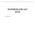 Aardrijkskunde juni 2016