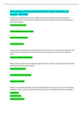 Pharmacology &lpar;ATI&rpar; Musculoskeletal System Exam Questions and Answers 2022&sol;2023