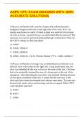 AAPC CPC EXAM 2024&sol;2025 WITH 100&percnt; ACCURATE SOLUTIONS