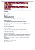 RN Comprehensive Practice 2024 A GRADED A&plus; 
