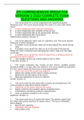 ATI COMPREHENSIVE PREDICTOR VERSION 1 2022 COMPLETE EXAM QUESTIONS AND ANSWERS