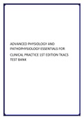 Advanced Physiology and Pathophysiology Essentials for Clinical Practice 1st Edition Tkacs Test Bank.
