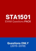 STA1501 - Exam Questions PACK (2015-2019)