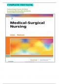 COMPLETE TEST BANK&colon;  Medical-Surgical Nursing 7th Edition By Adrianne Dill Linton BSN MN Phd RN FAAN &lpar;Author&rpar; Latest Update&period;