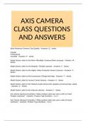 AXIS CAMERA CLASS QUESTIONS AND ANSWERS
