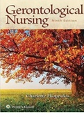 Gerontological Nursing 9th Edition By Charlotte Eliopoulos - BEST GRADES Guaranteed 