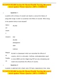 NU249&sol;NUR2488 Section 06 Mental Health Nursing MH exam3 &ndash; latest update Winter Quarter &comma;100&percnt; CORRECT
