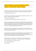 CDCA&sol;ADEX EXAM 2024&sol;2025 WITH 100&percnt; ACCURATE SOLUTIONS