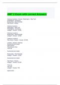 AMT 2 Exam with correct Answers 2024