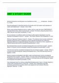 AMT 2 STUDY GUIDE  WITH COMPLETE SOLUTIONS